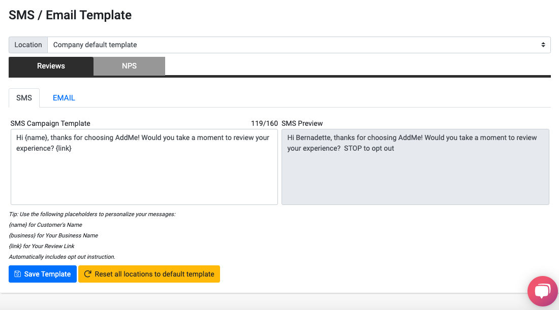 Customer Messaging | AddMe Reviews